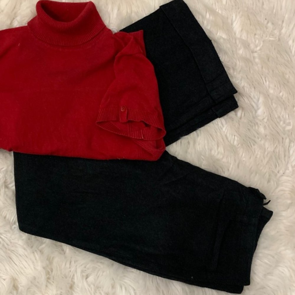 Express  Wool Trousers dark grey-black size 11/12